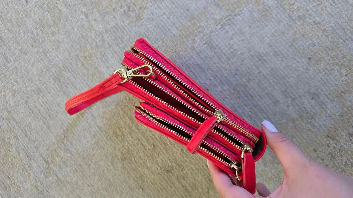 Forever Young Red Phone Bag with Strap