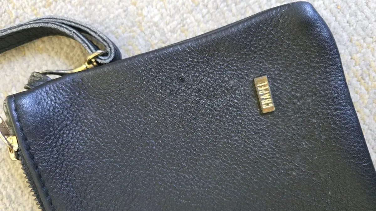 Black Crossbody Bag with Strap Detail