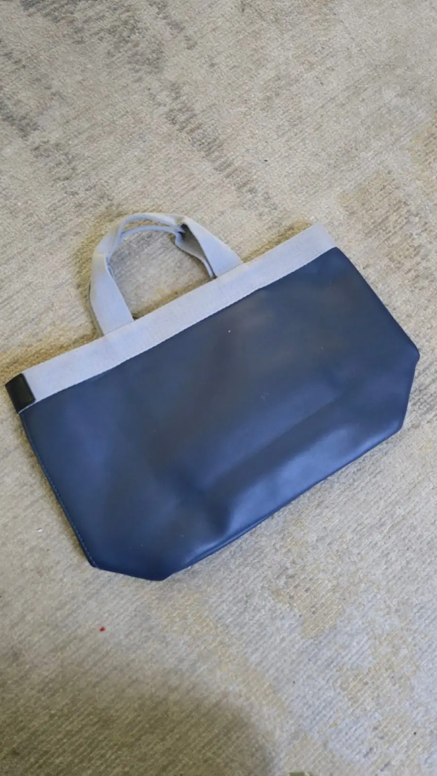 Blue and Grey Tote Bag