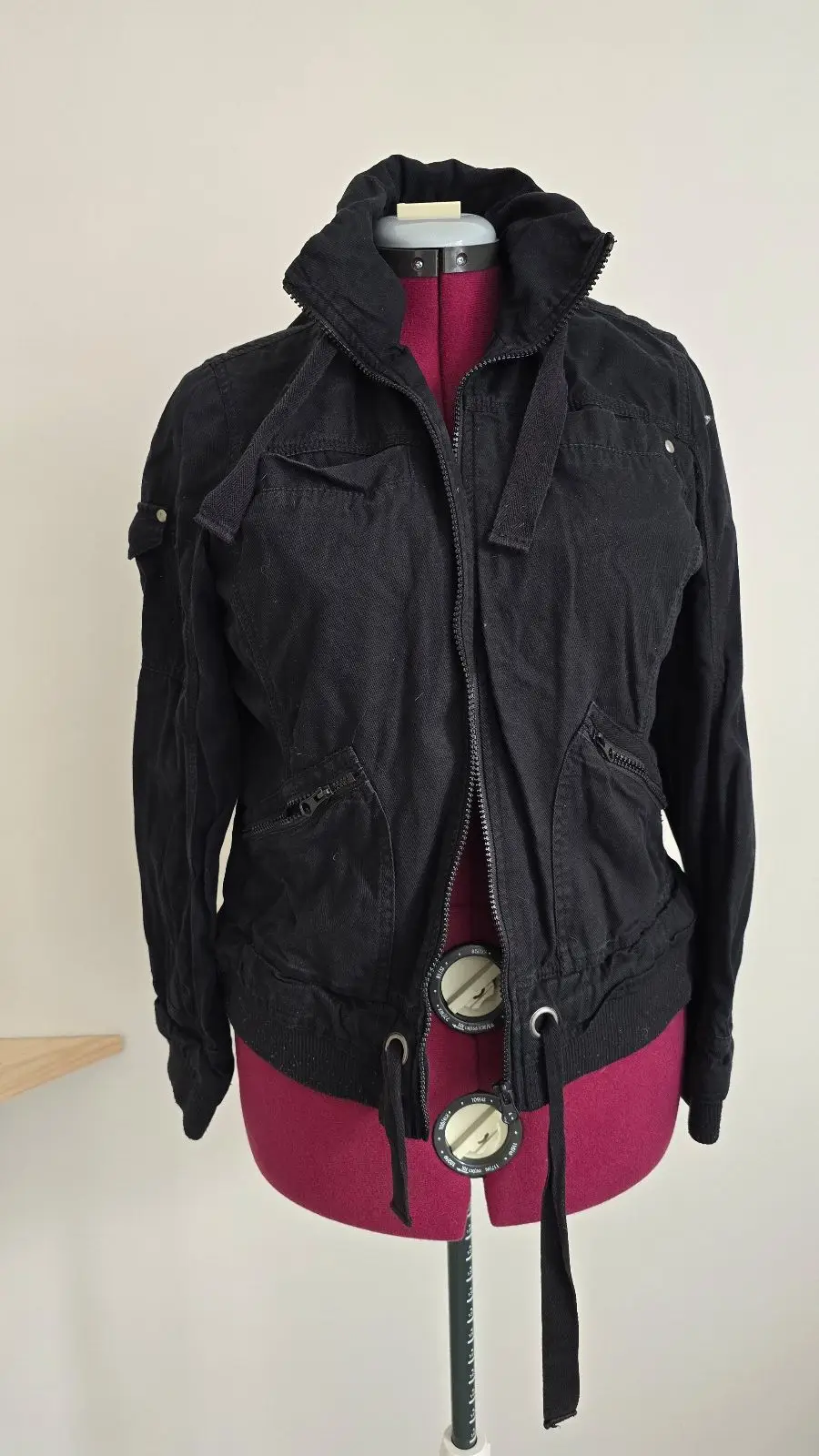 Woolworths Black Utility Bomber Jacket