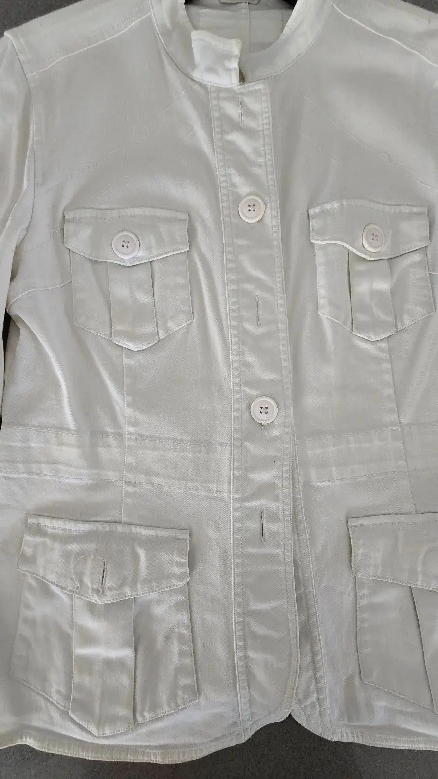 Woolworths White Utility Jacket Size 12