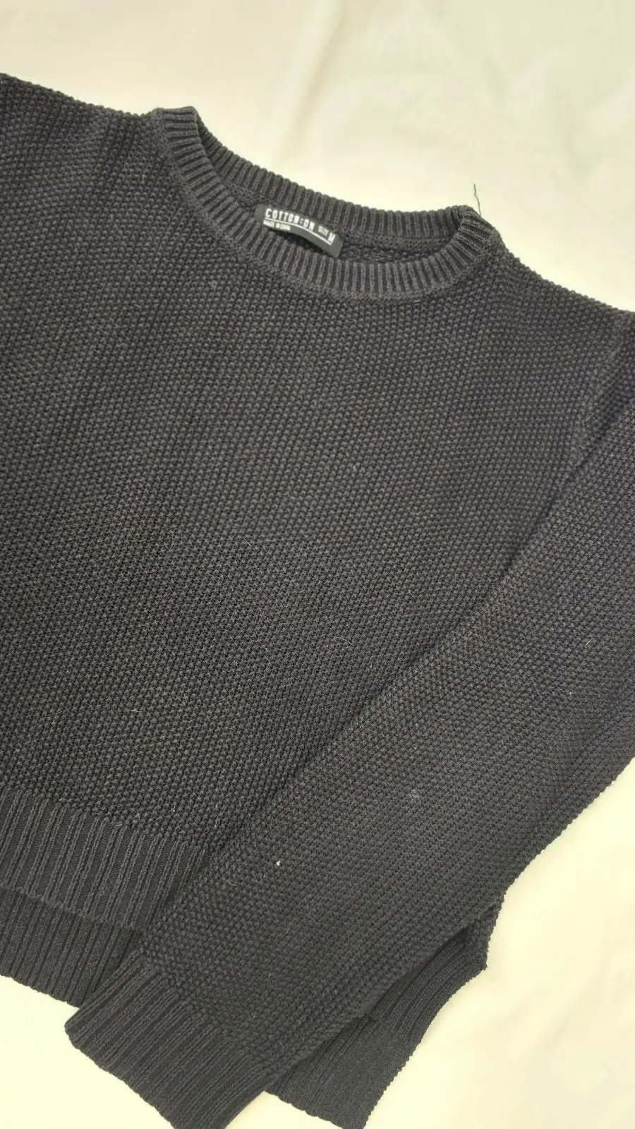 Cotton On Black Knit Sweater Size M