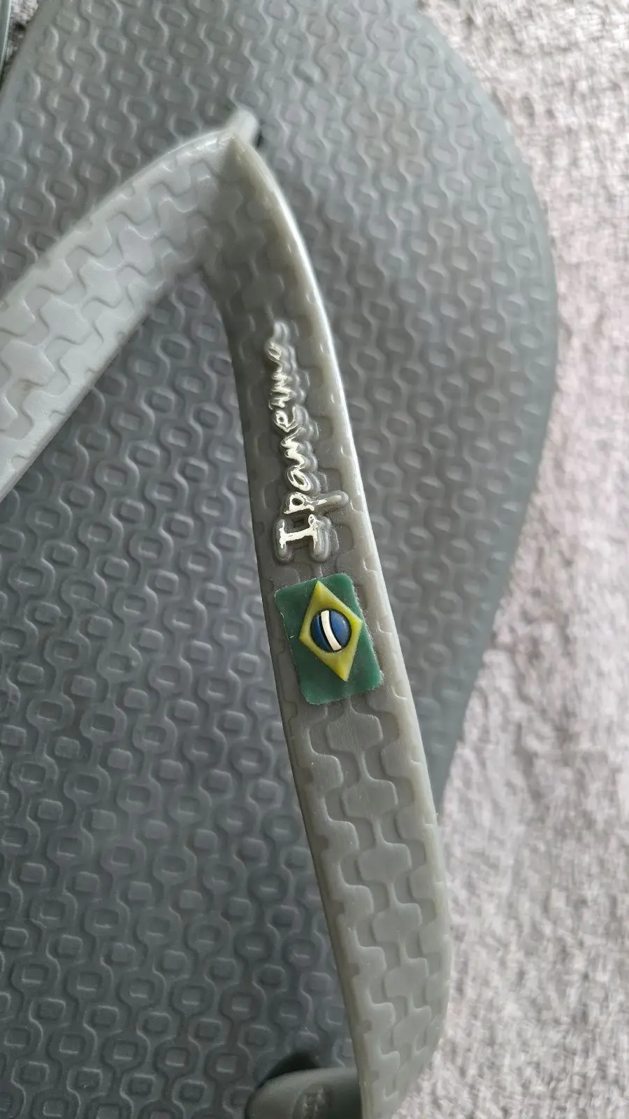 Ipanema Grey Flip Flops Size 9