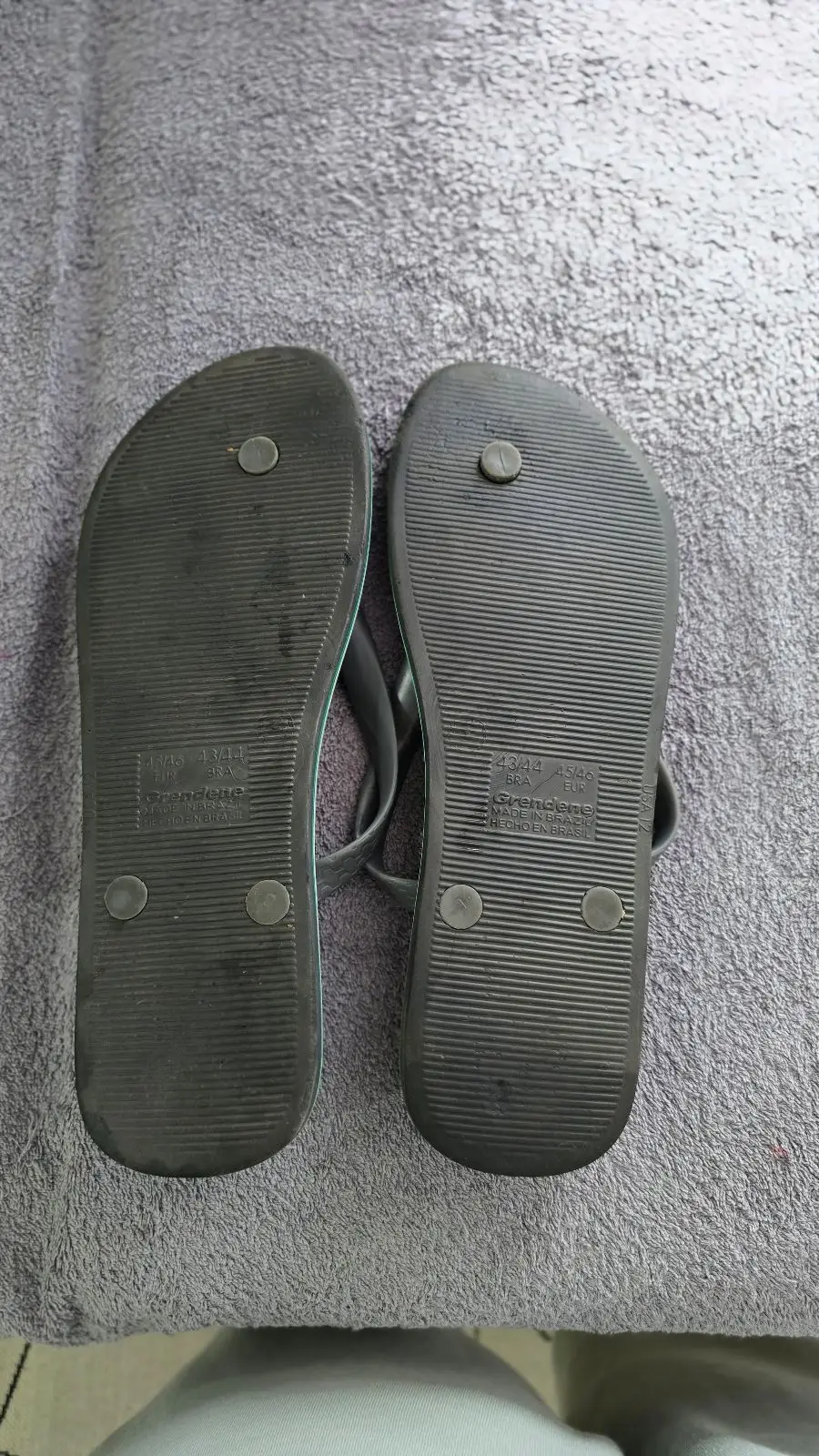 Ipanema Grey Flip Flops Size 9