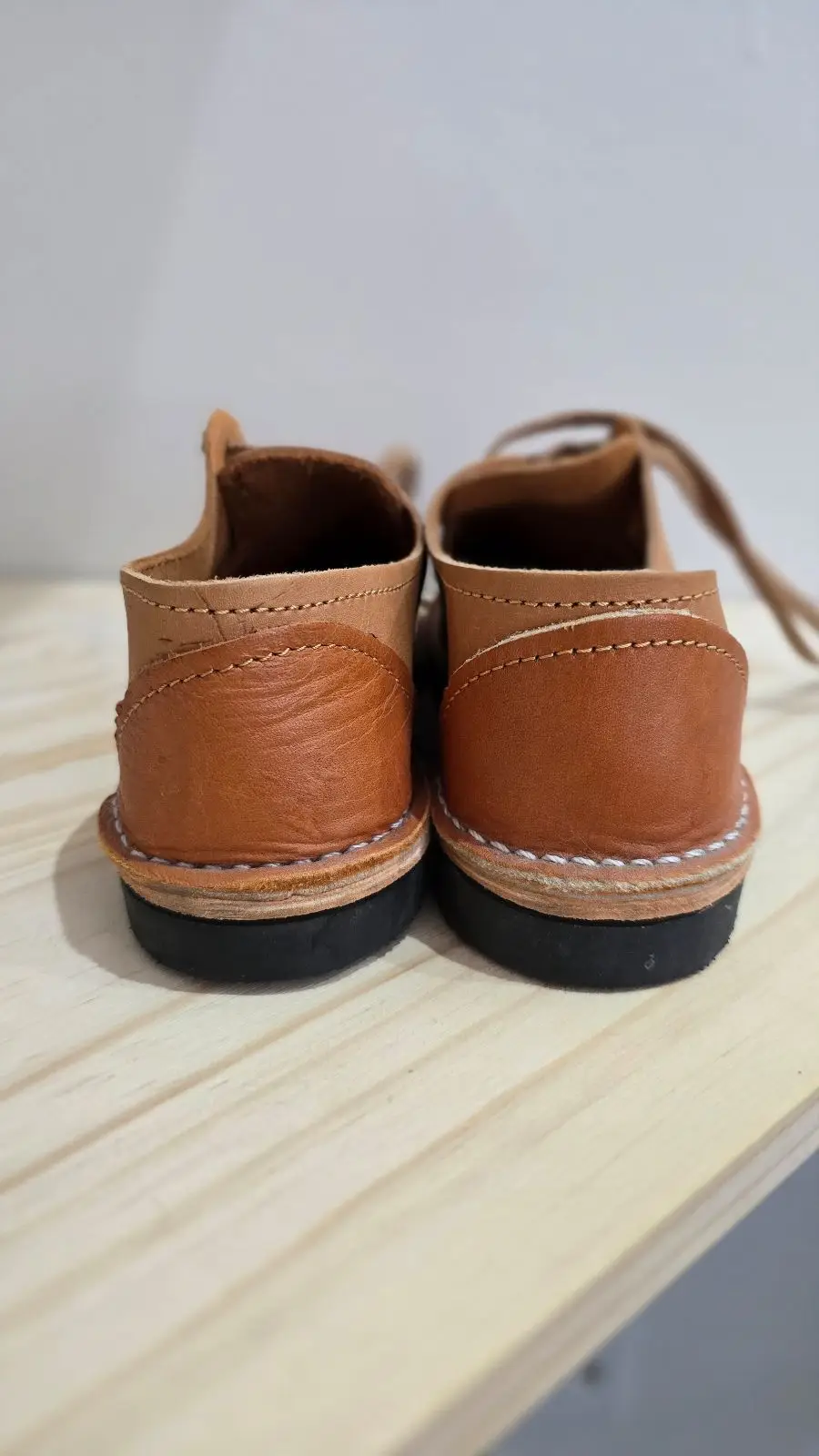 Tan Lace-Up Shoes