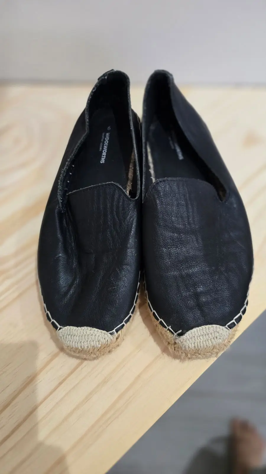 Woolworths Black Espadrilles Size 6