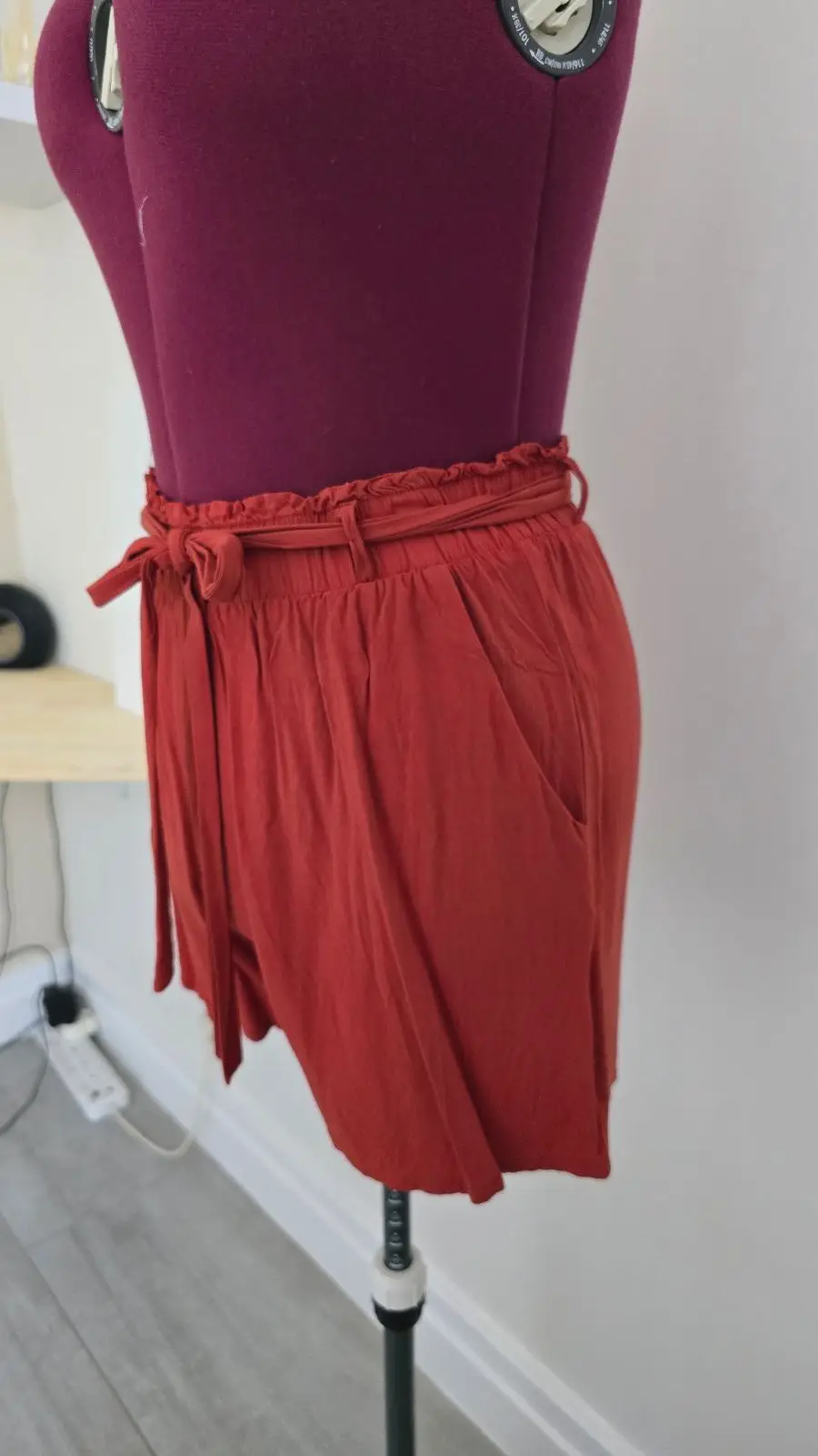 Superbalist Rust Red Tie-Waist Shorts