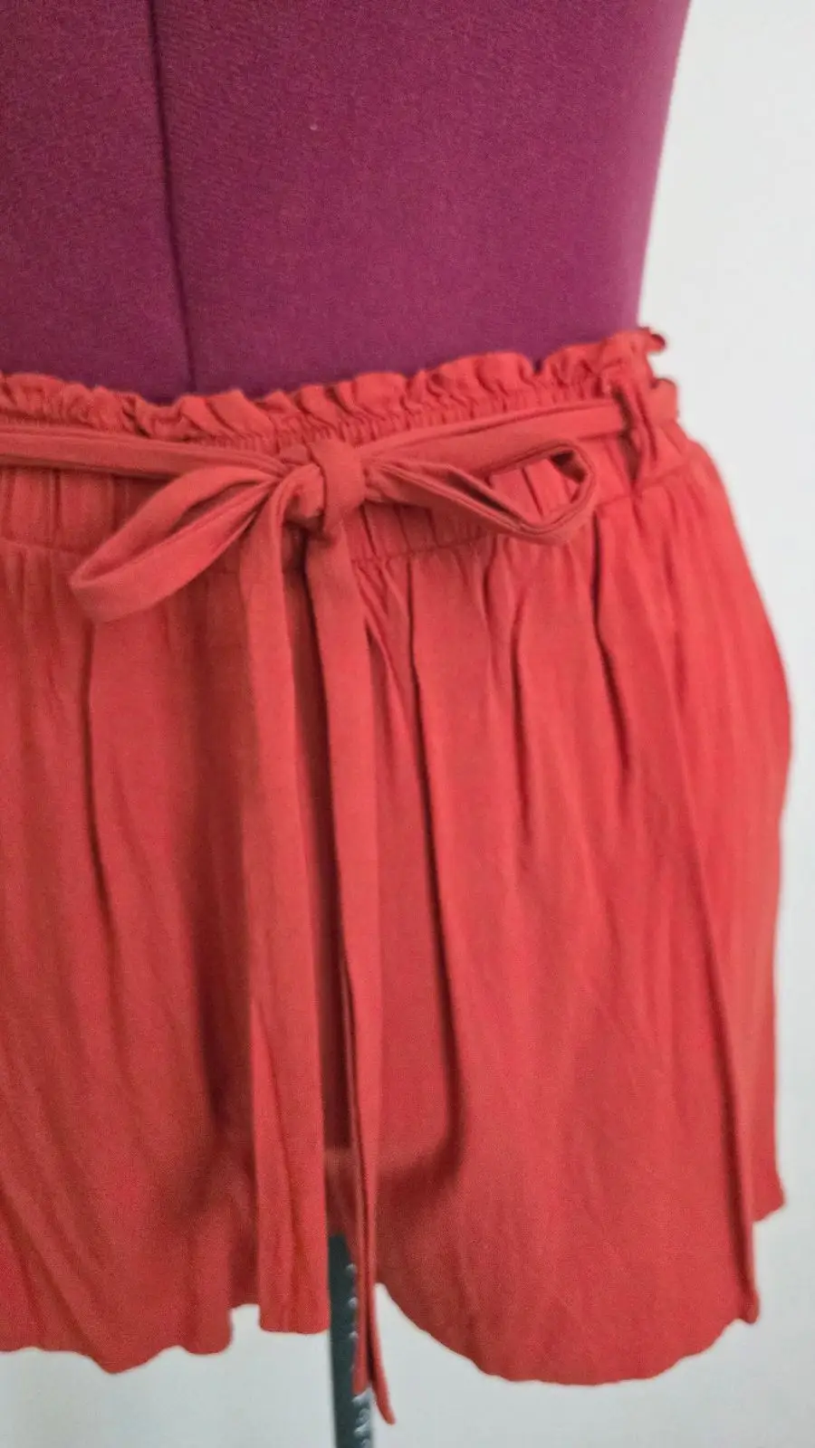 Superbalist Rust Red Tie-Waist Shorts