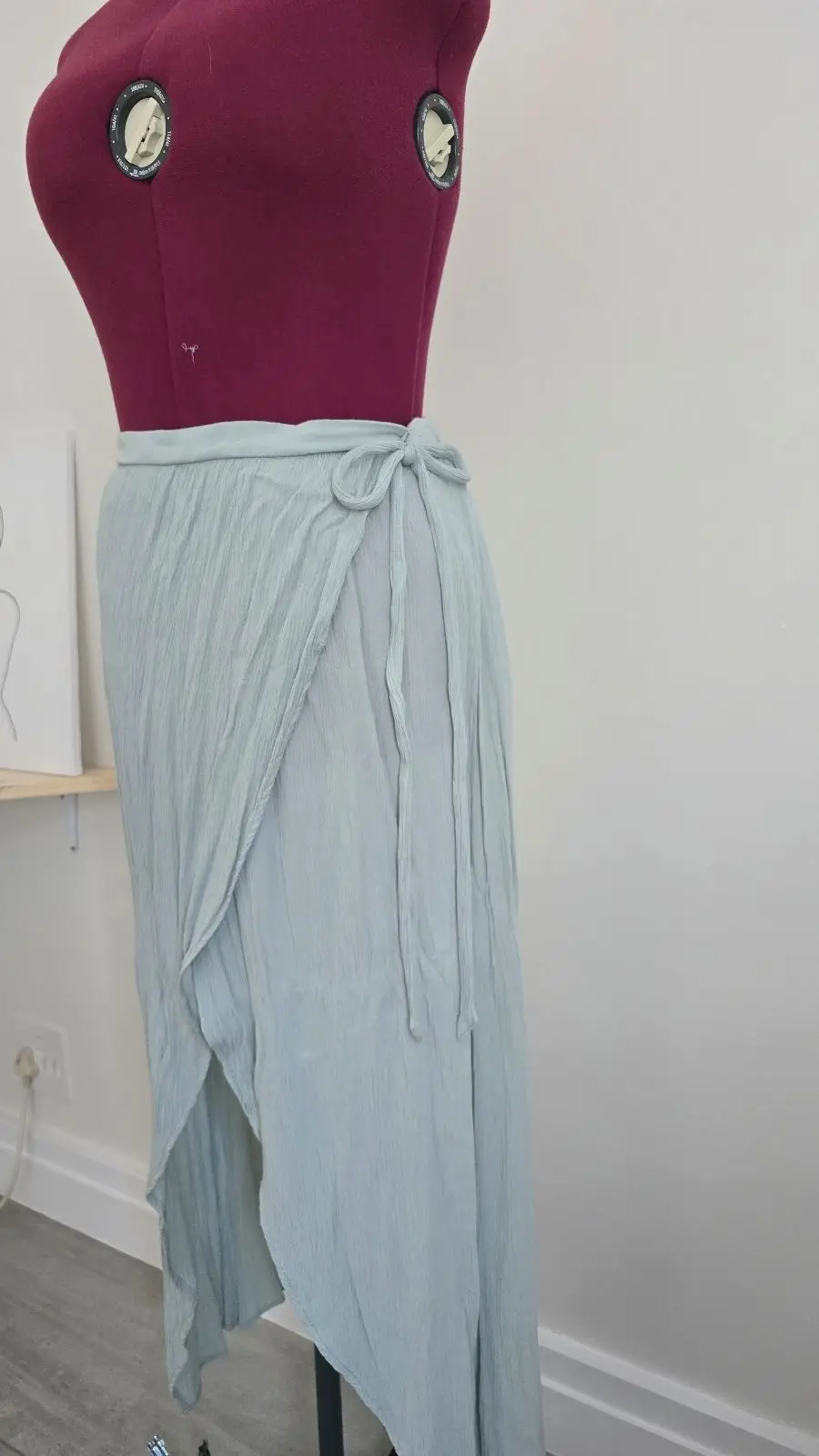 Cotton On Light Blue Wrap Skirt