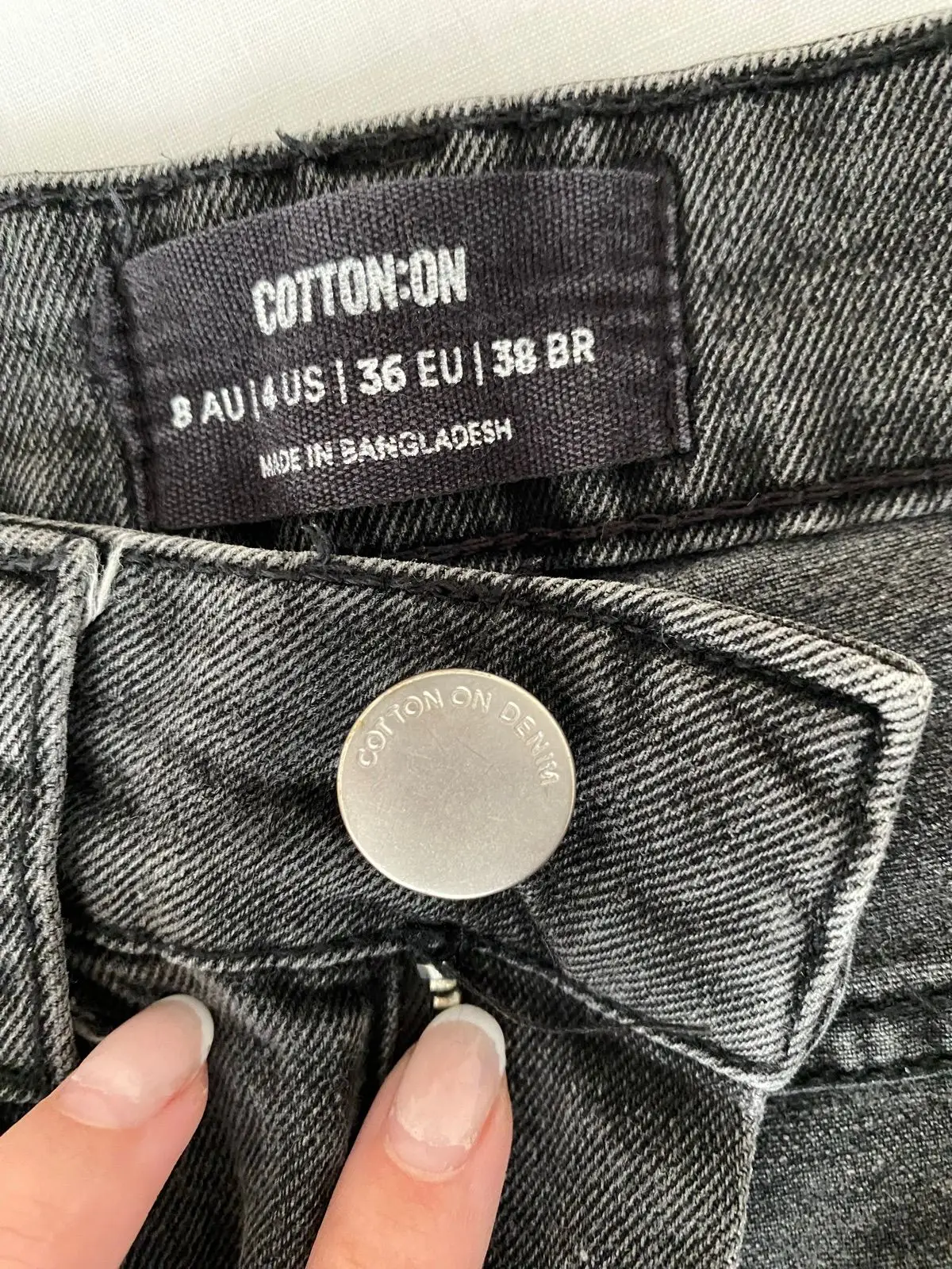 Cotton On Black Straight Leg Jeans