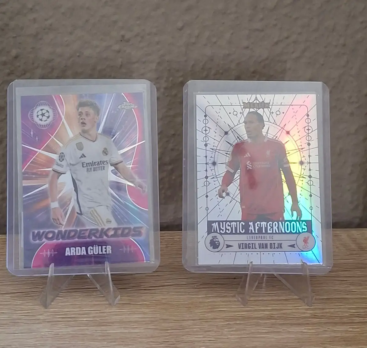Topps Arda Guler and Virgil Van Dijk Soccer Cards Bundle