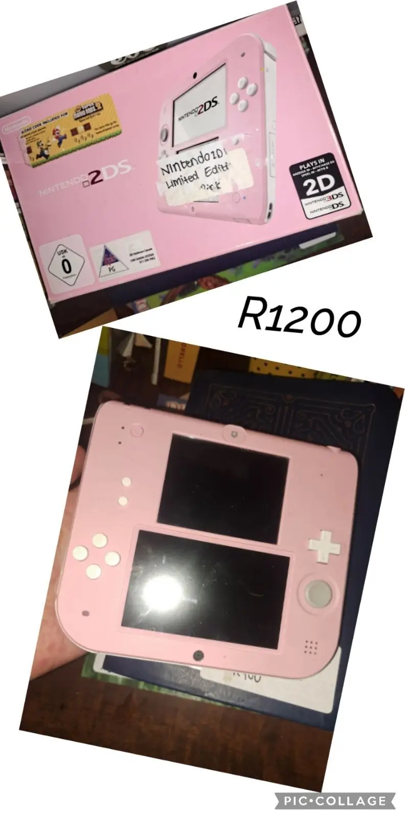 Nintendo 2DS Pink Console with Box