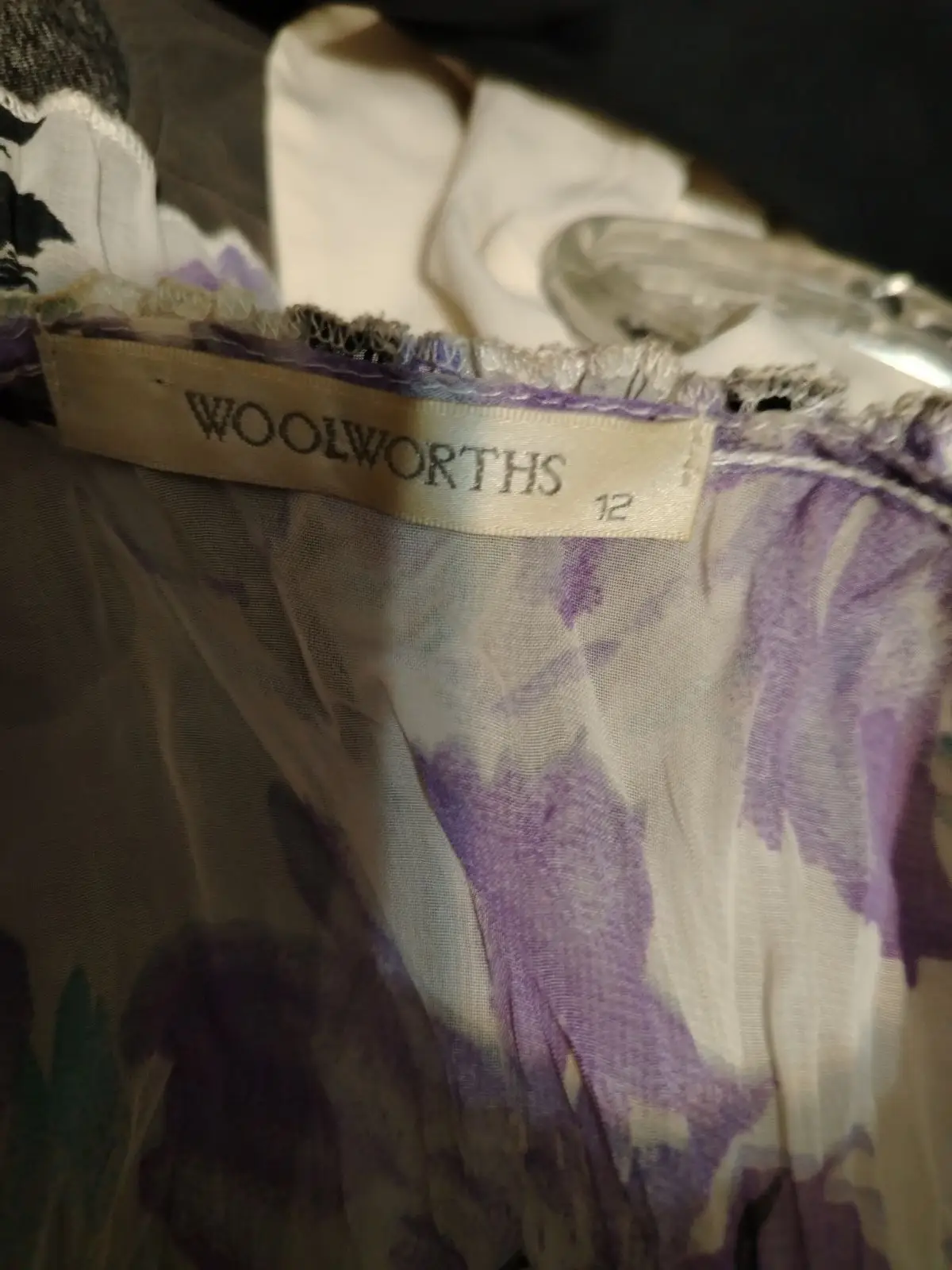 Woolworths Floral Ruffle Blouse Size 12