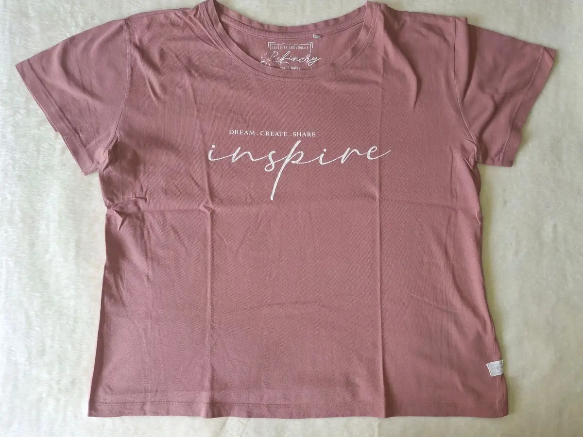 Refinery Dusty Pink Inspire Graphic T-Shirt