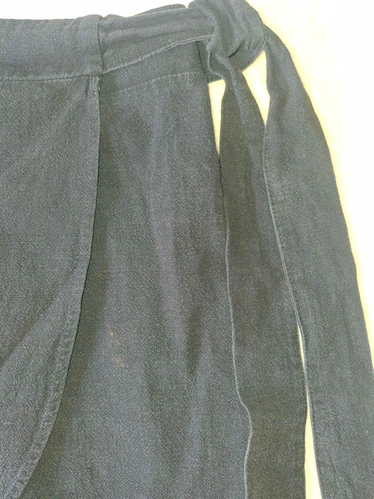 Pick n Pay Clothing Black Mock-Wrap Side-Tie Skort