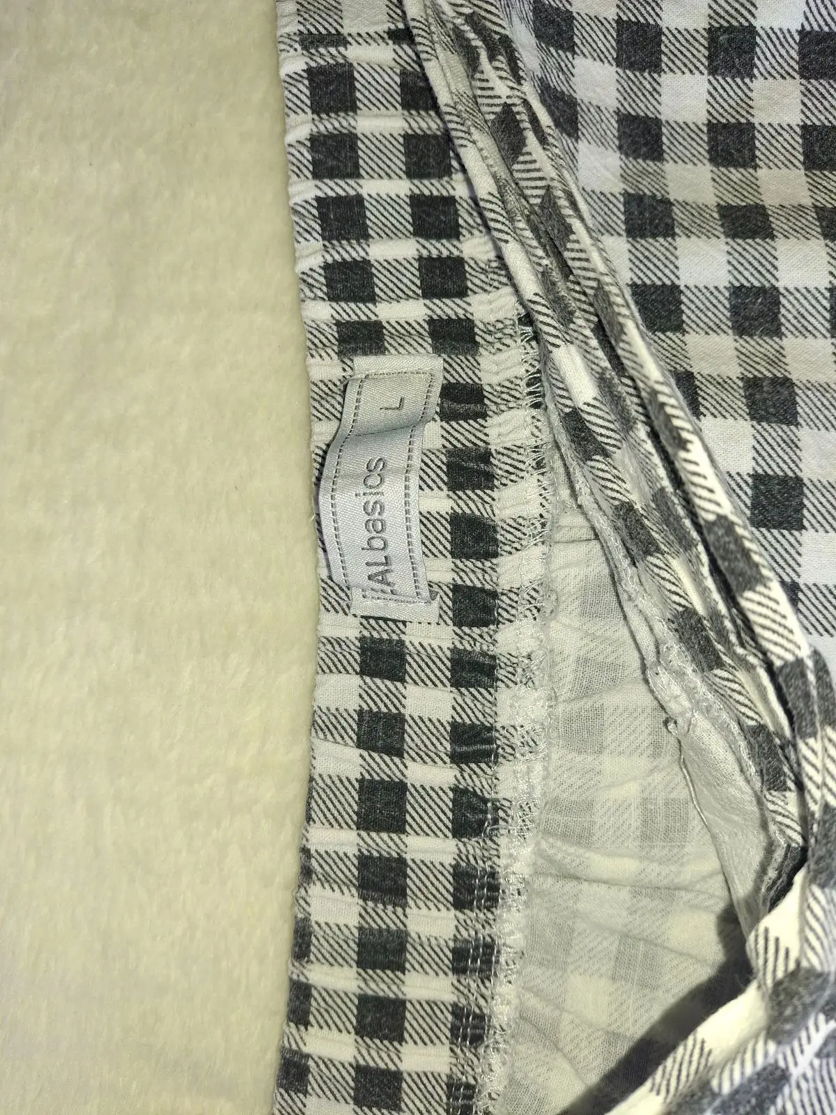 Pick n Pay Black and White Gingham Wrap Skort Large