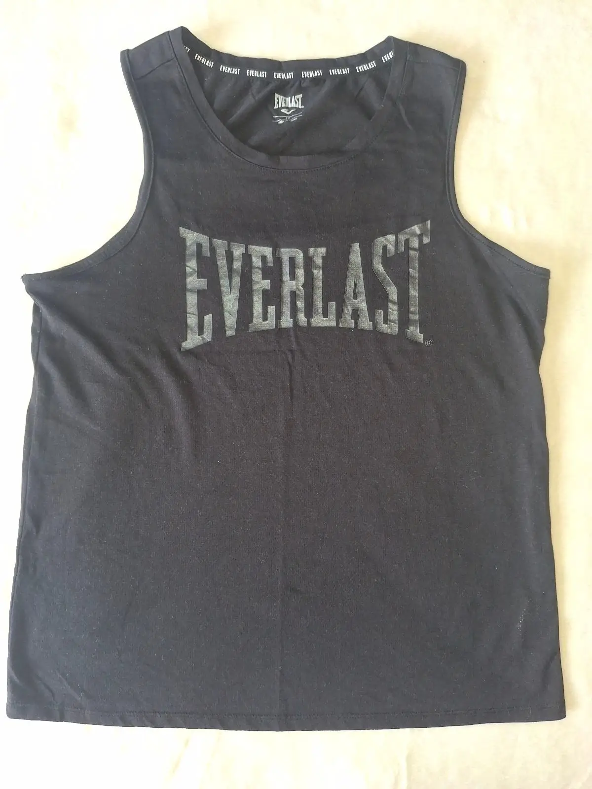 Everlast Black Graphic Gym Tank Top