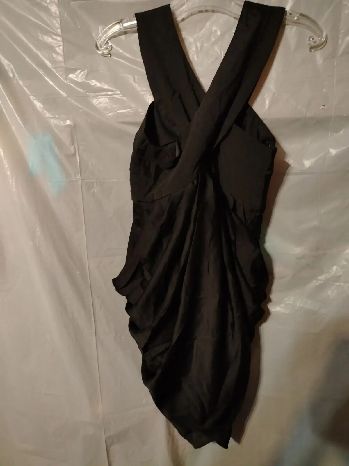 Vero Moda Classic Black Draped Halterneck Dress