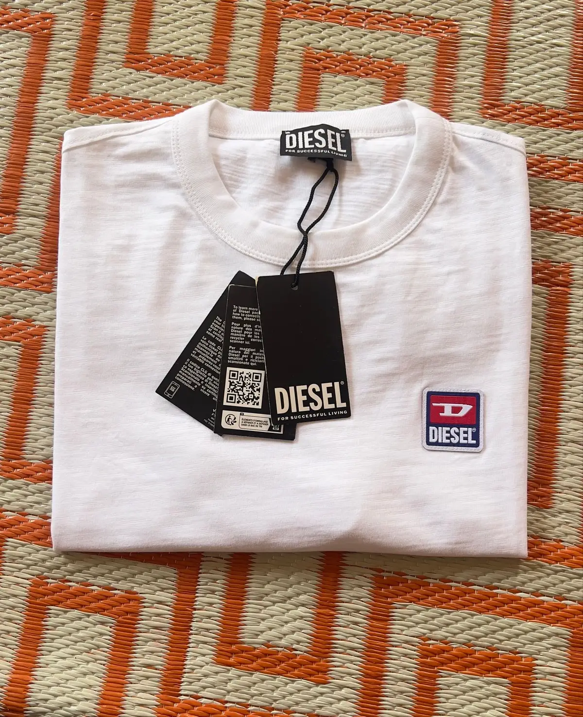 Diesel White Boxy Fit T-Shirt