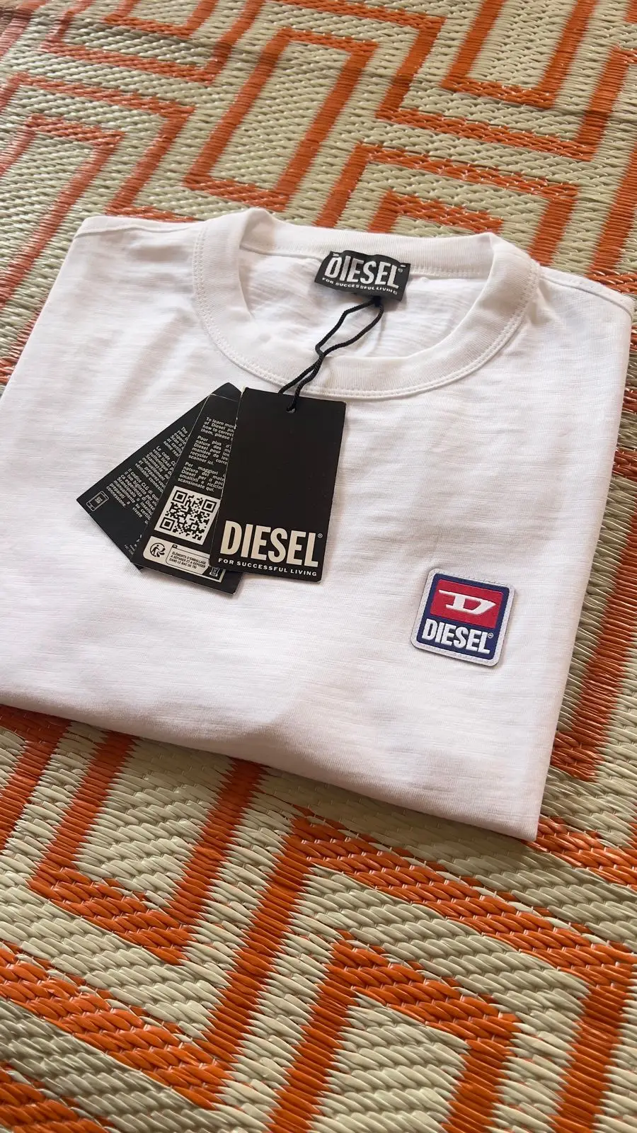 Diesel White Boxy Fit T-Shirt