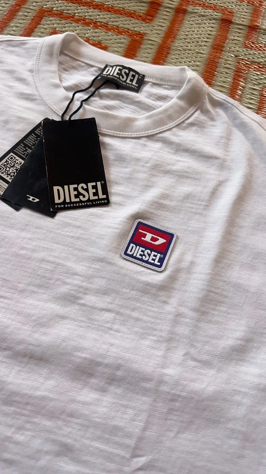 Diesel White Boxy Fit T-Shirt