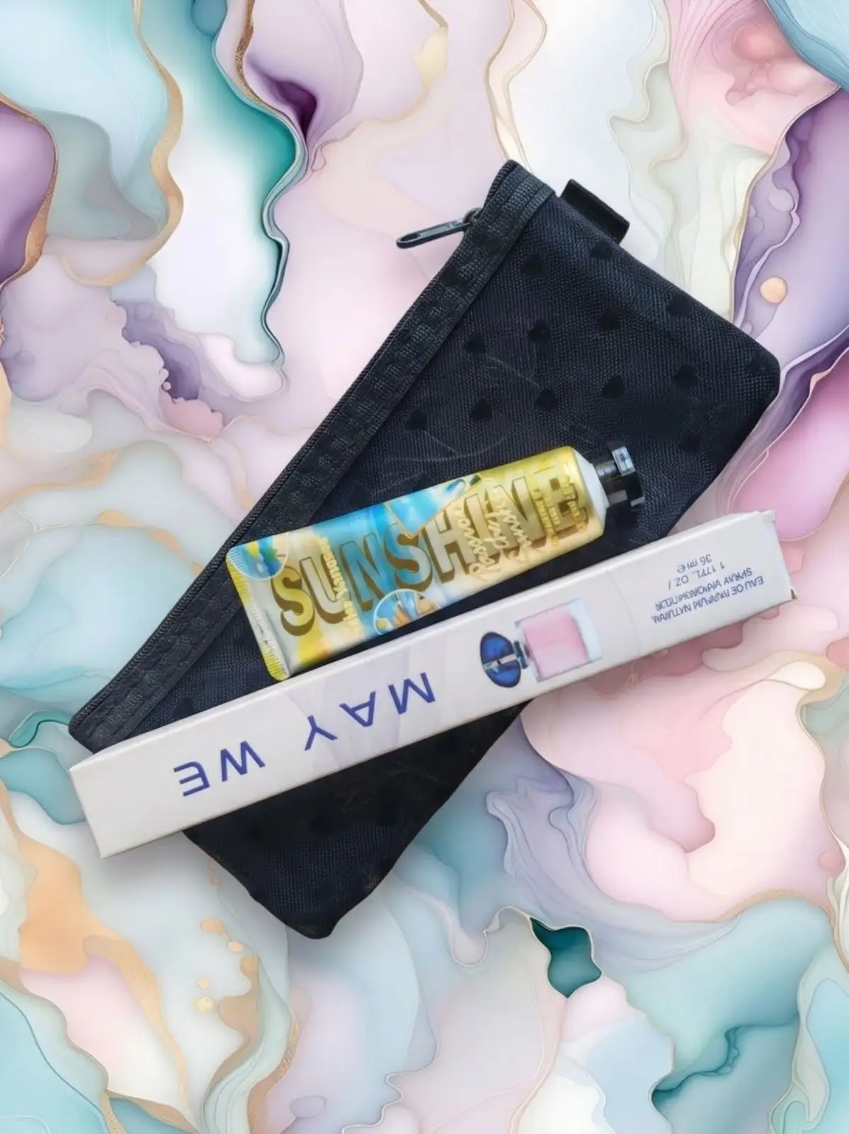 May We Fragrance and Sunshine Hand Cream with Black Pouch