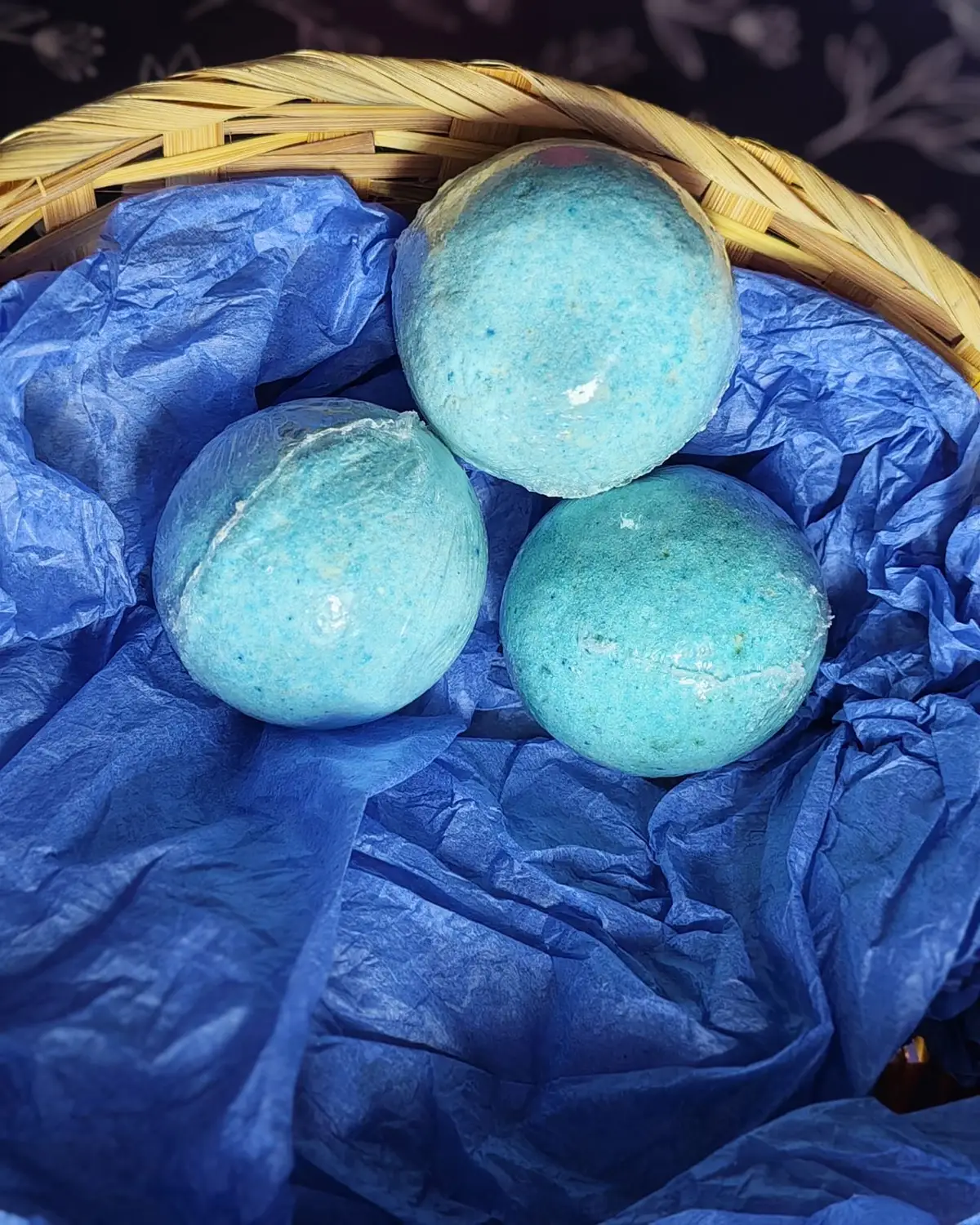 Blue Bath Bombs Set