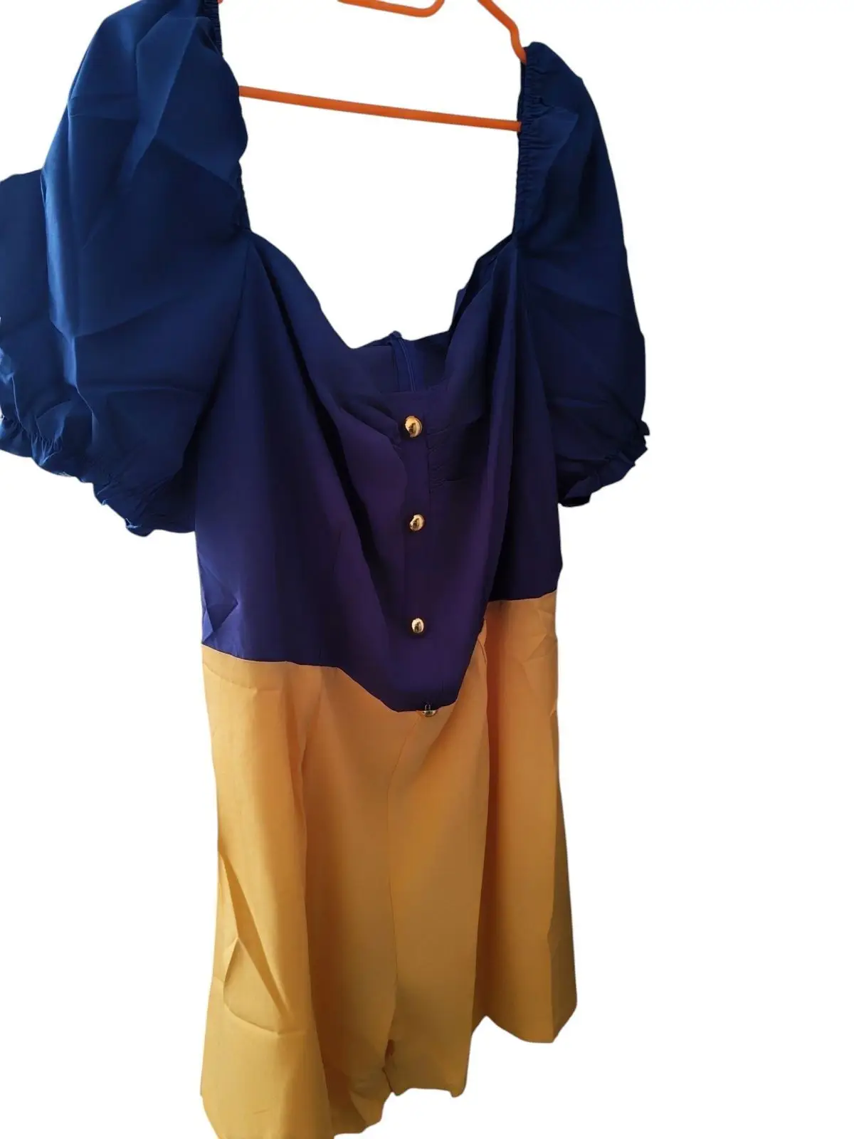 Temu Blue And Yellow Dress Size 4XL