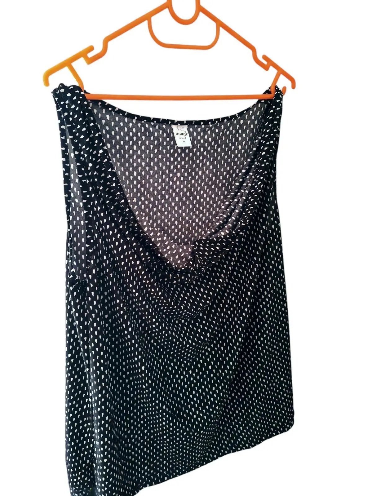 Image Smart Black and White Print Sleeveless Top