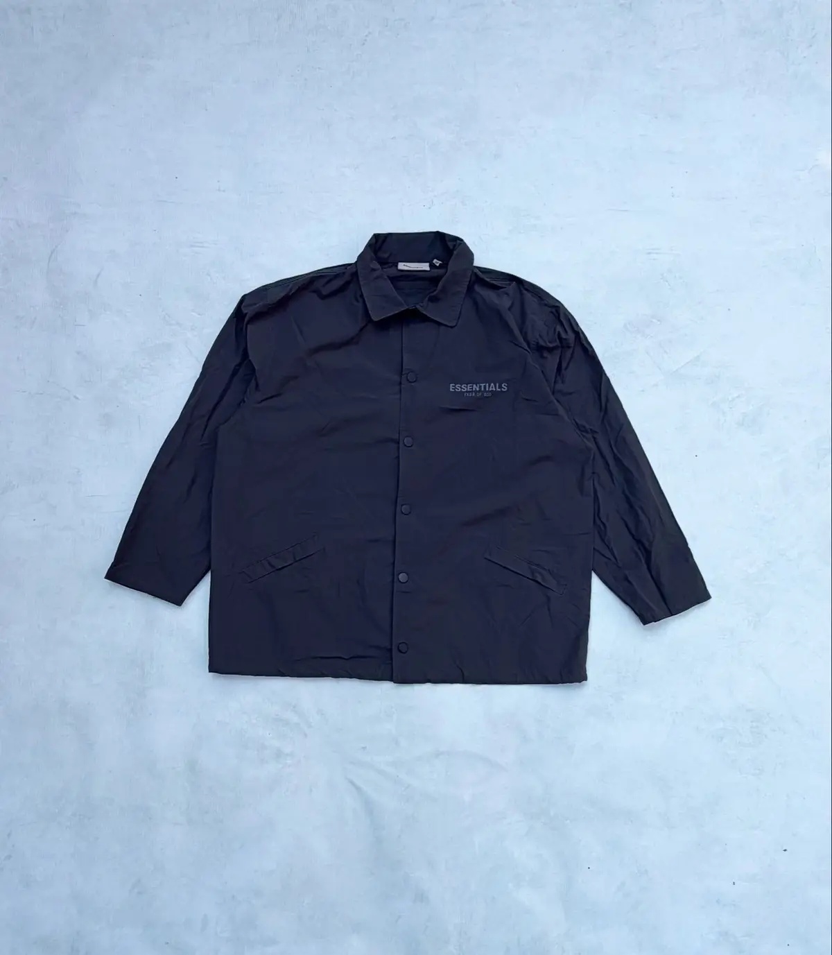 Fear of God Essentials Coaches Jacket Black XL