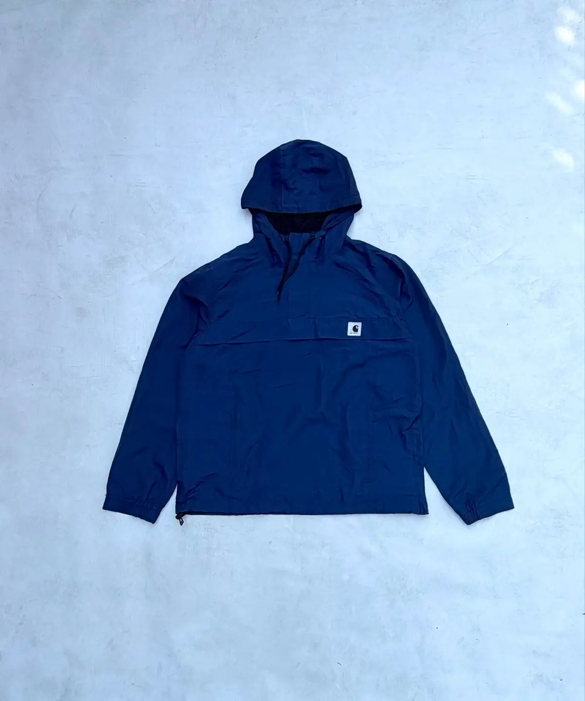 Carhartt WIP Navy Blue Nylon Pullover Jacket