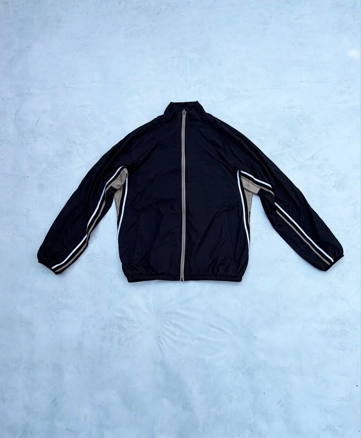 Nike Vintage Men's Windbreaker Jacket Black Medium