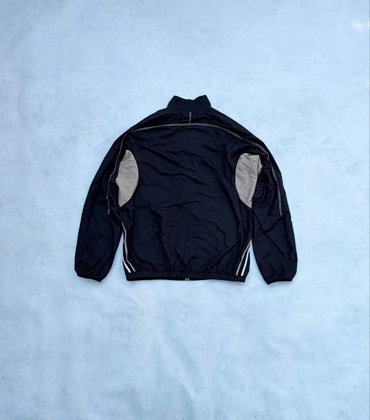 Nike Vintage Men's Windbreaker Jacket Black Medium