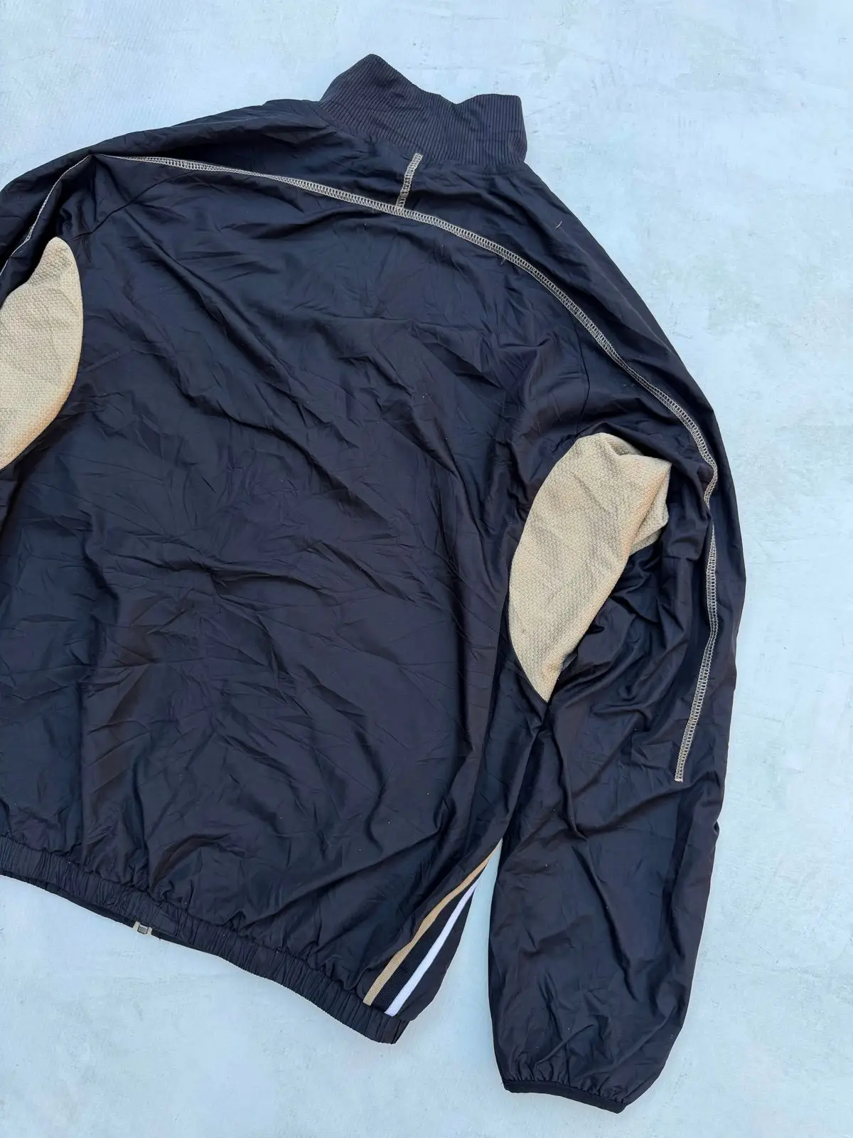 Nike Vintage Men's Windbreaker Jacket Black Medium