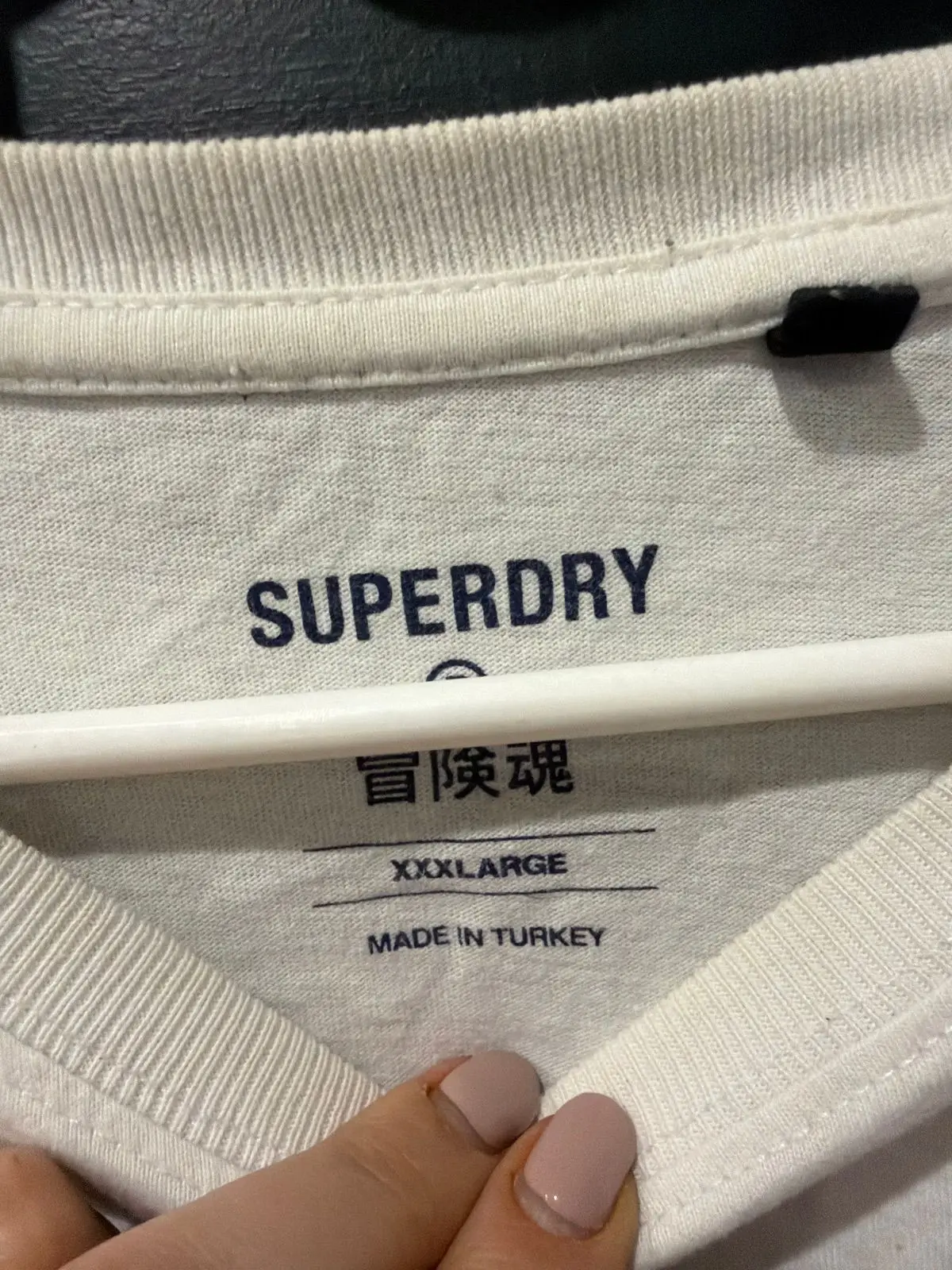 Superdry White Long Sleeve Graphic Top