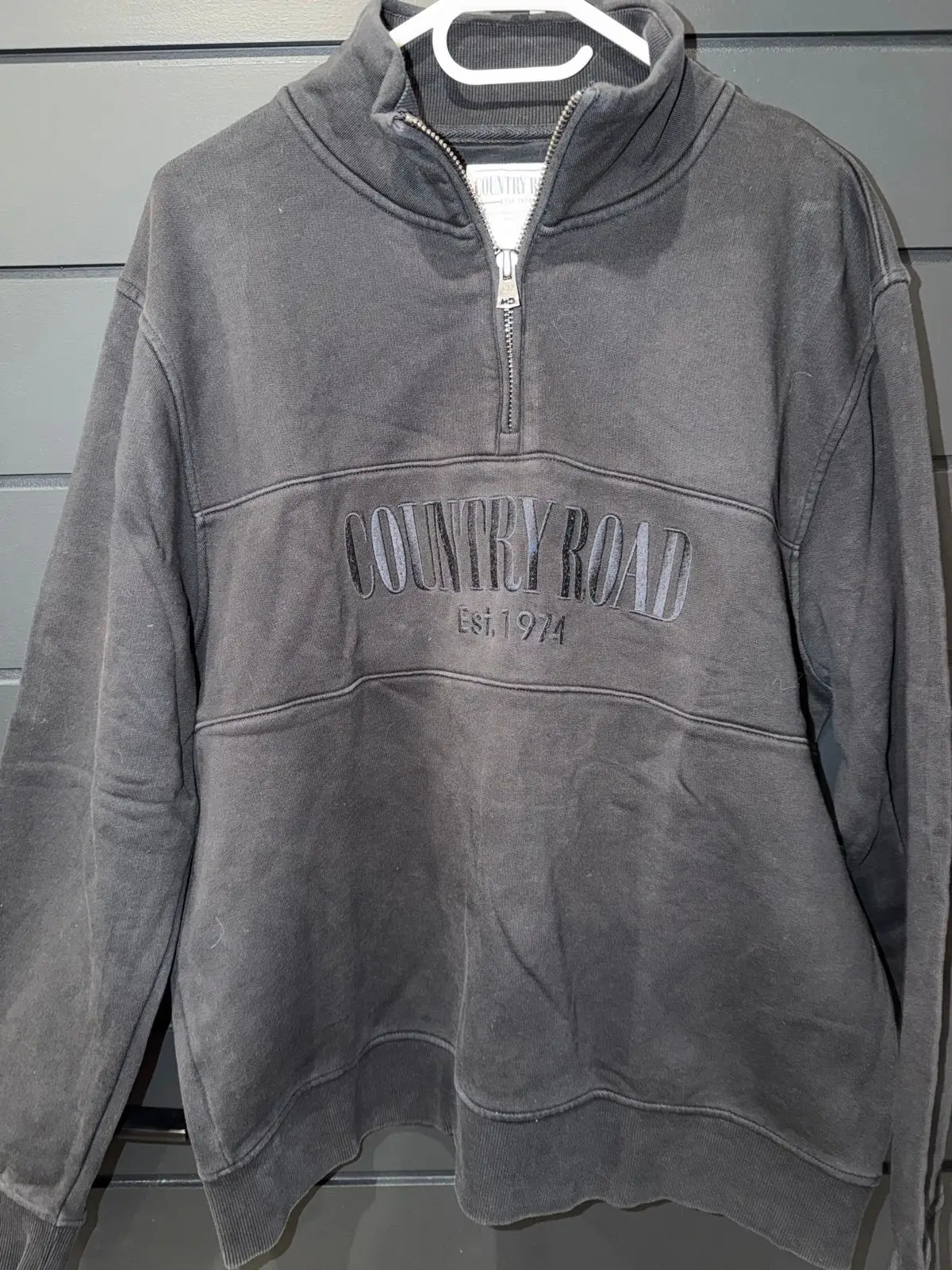 Country Road Black Quarter Zip Sweatshirt