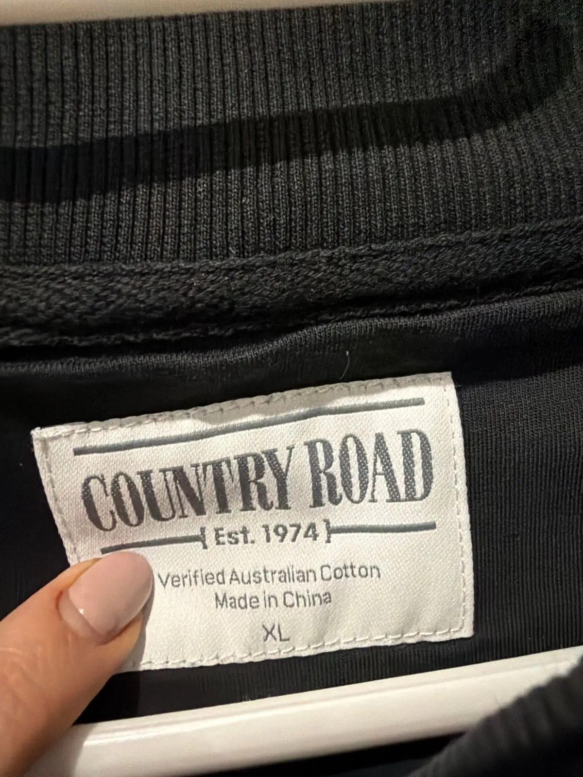 Country Road Black Quarter Zip Sweatshirt
