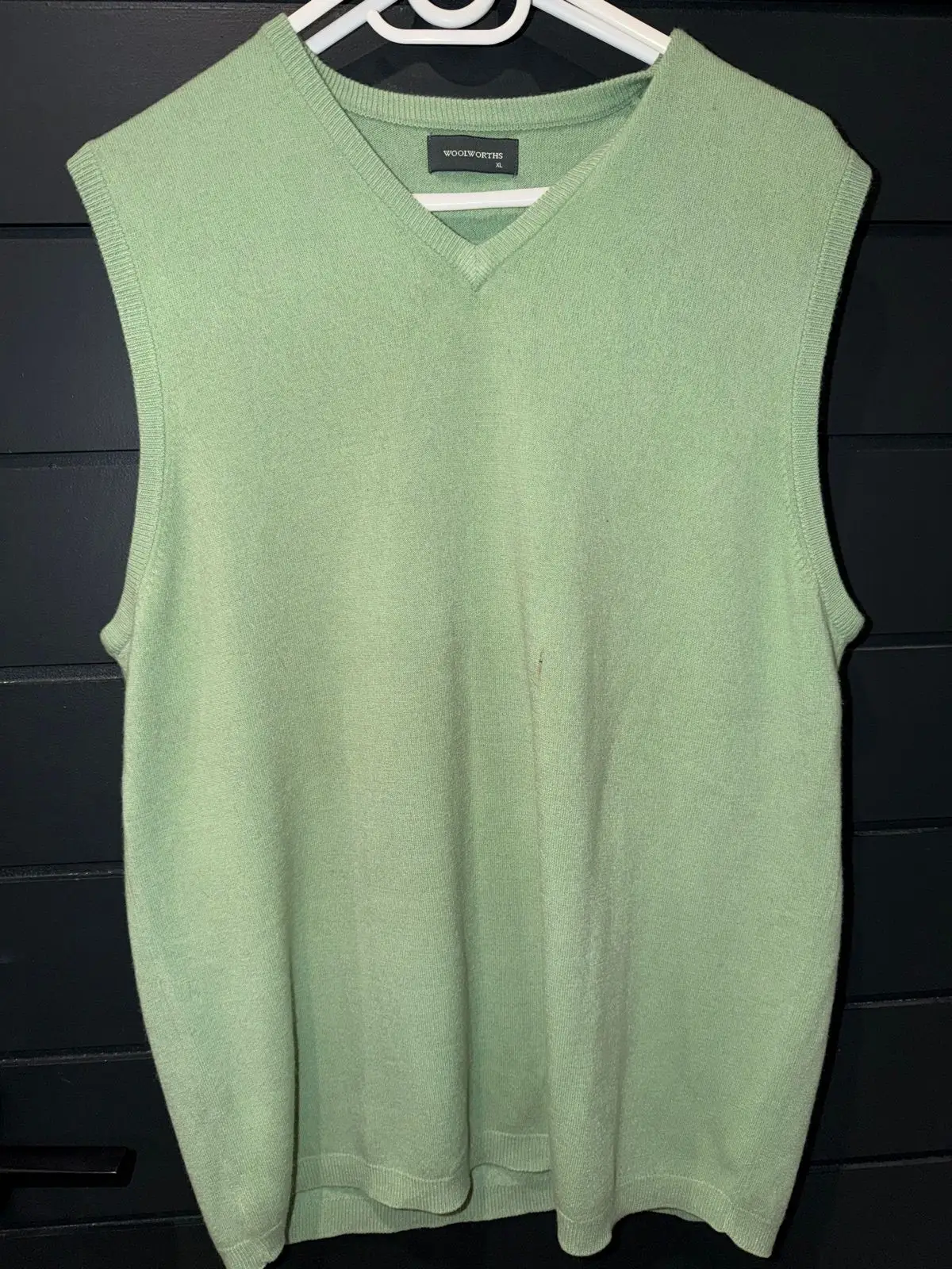 Woolworths Green V-Neck Knit Vest