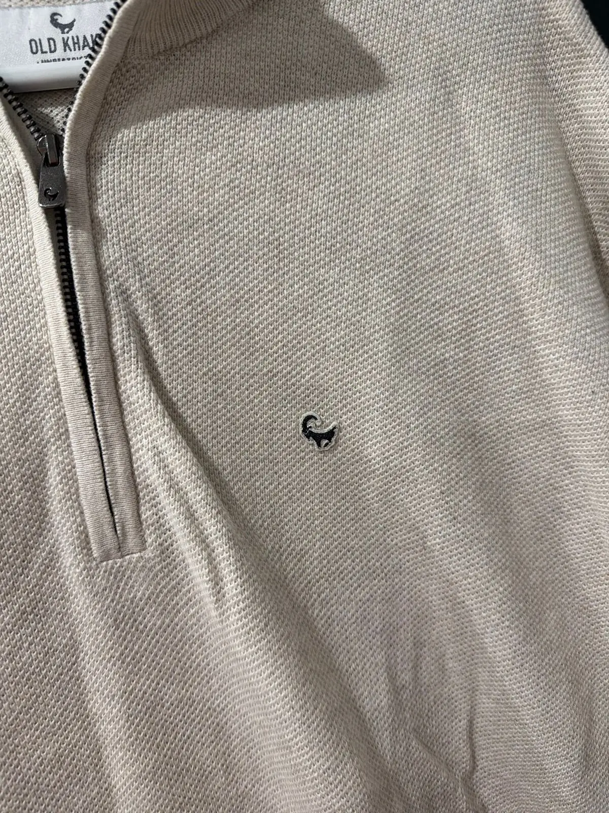 Old Khaki Cream Quarter-Zip Sweater XL