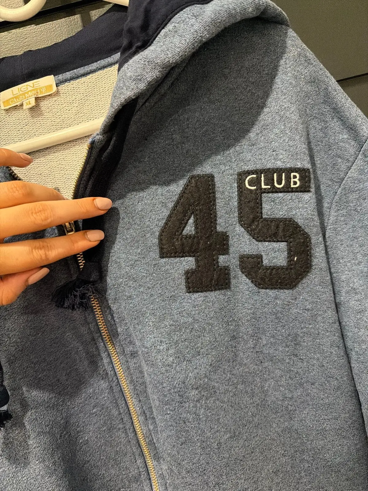 Ligne Club Med Blue Zip Hoodie