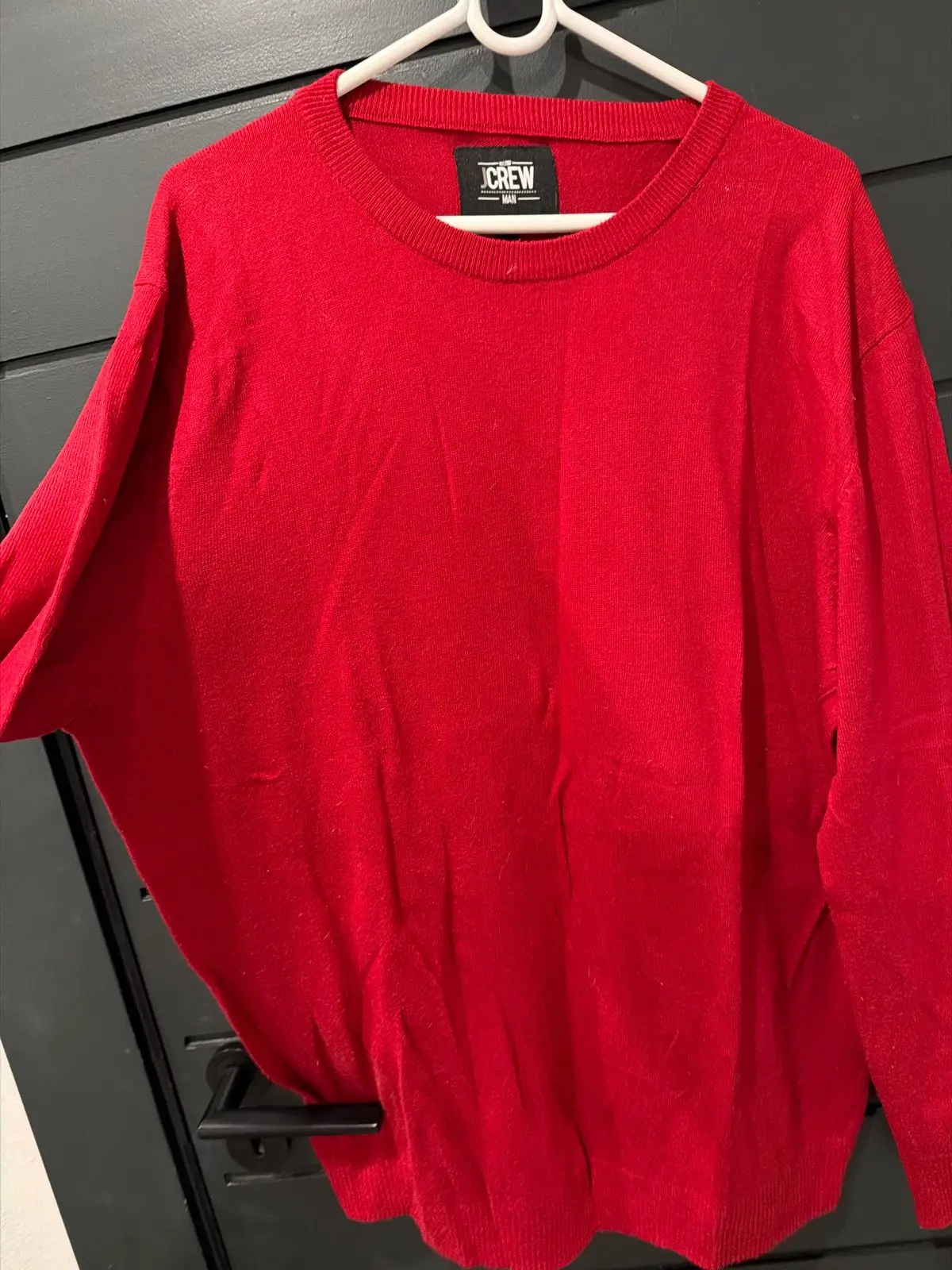 Red J.Crew Man Crew Neck Sweater XL