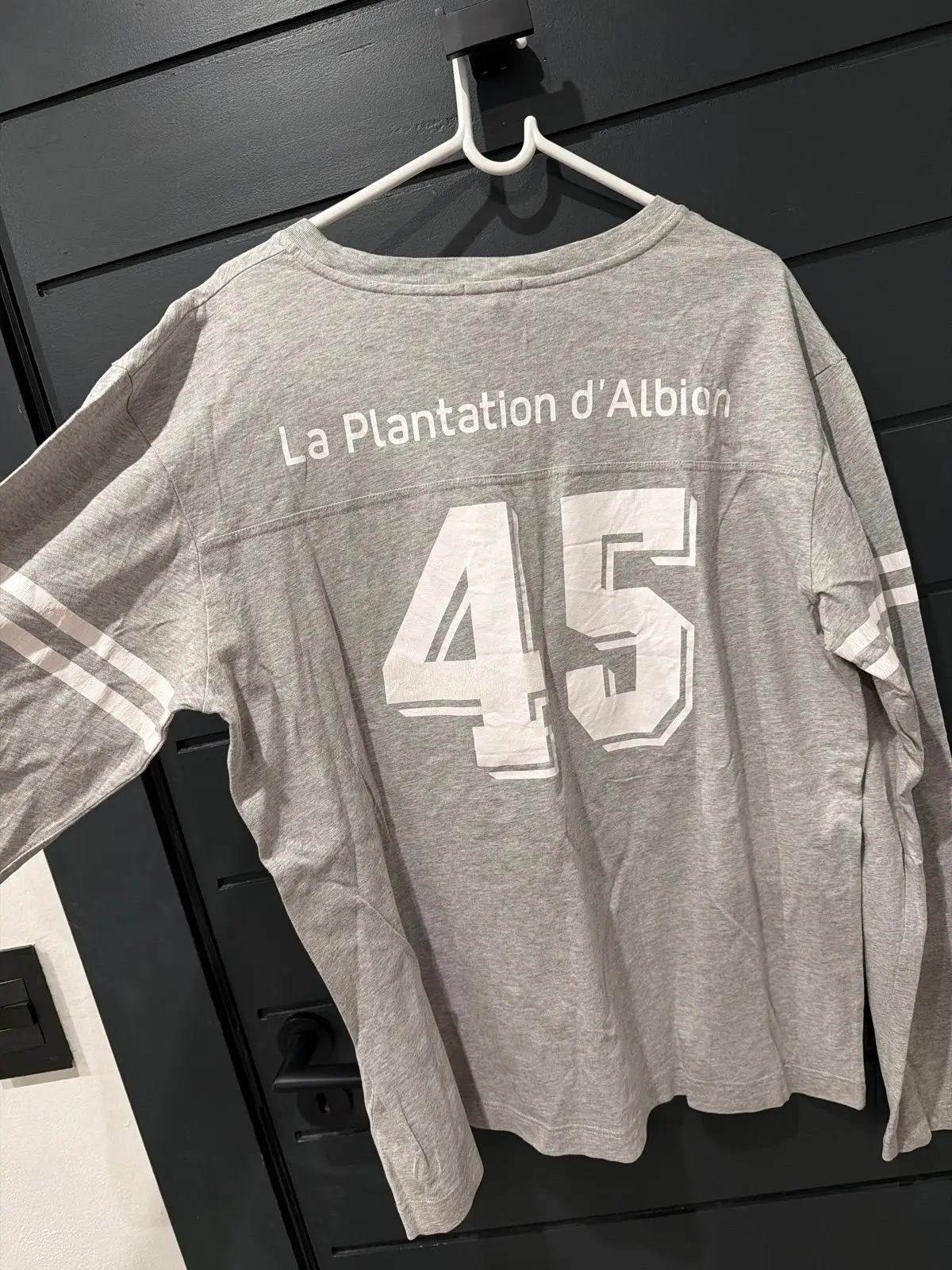 Grey Long Sleeve Number 45 Top