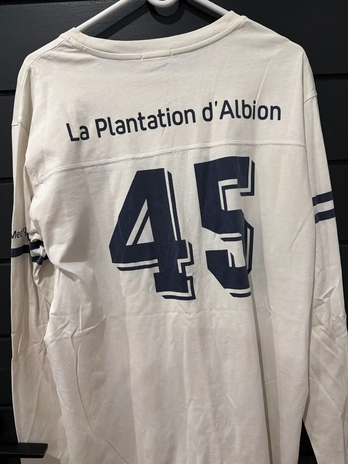 Club Med Number 45 White Long Sleeve T-Shirt