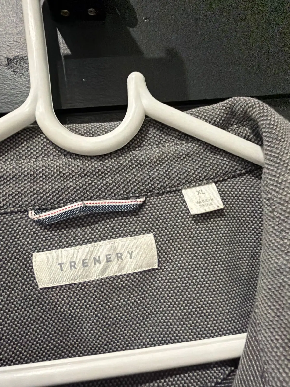 Trenery Long Sleeve Grey Polo Top XL