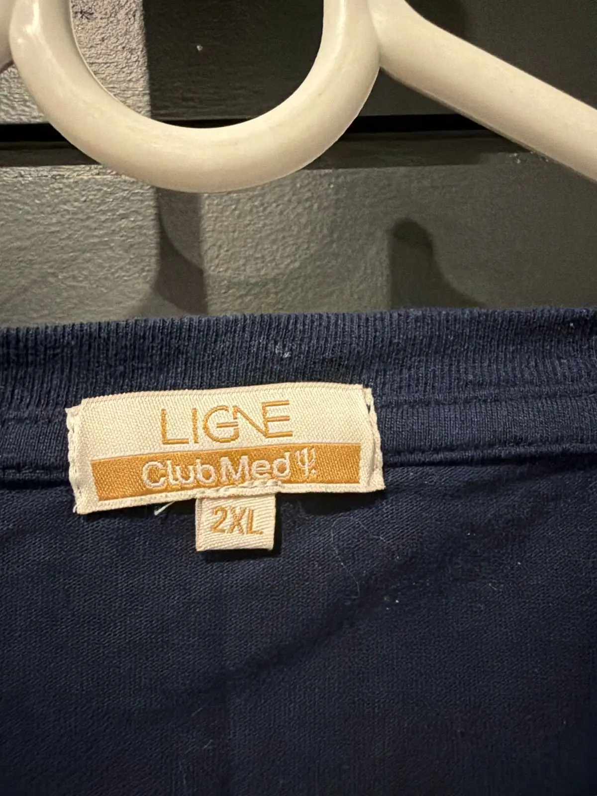 Navy Blue 45 Number Print T-Shirt 2XL