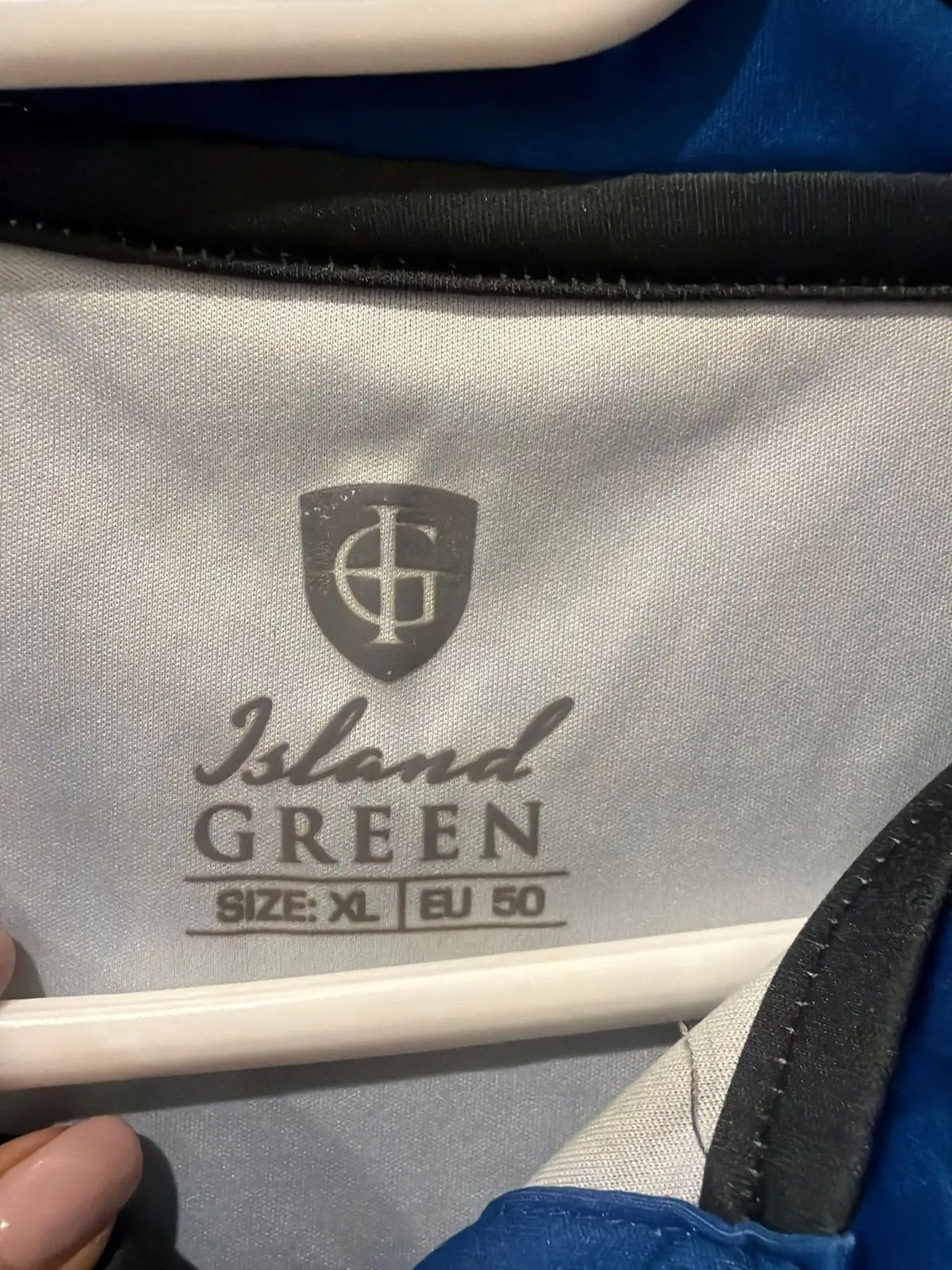 Island Green Blue Golf Shirt
