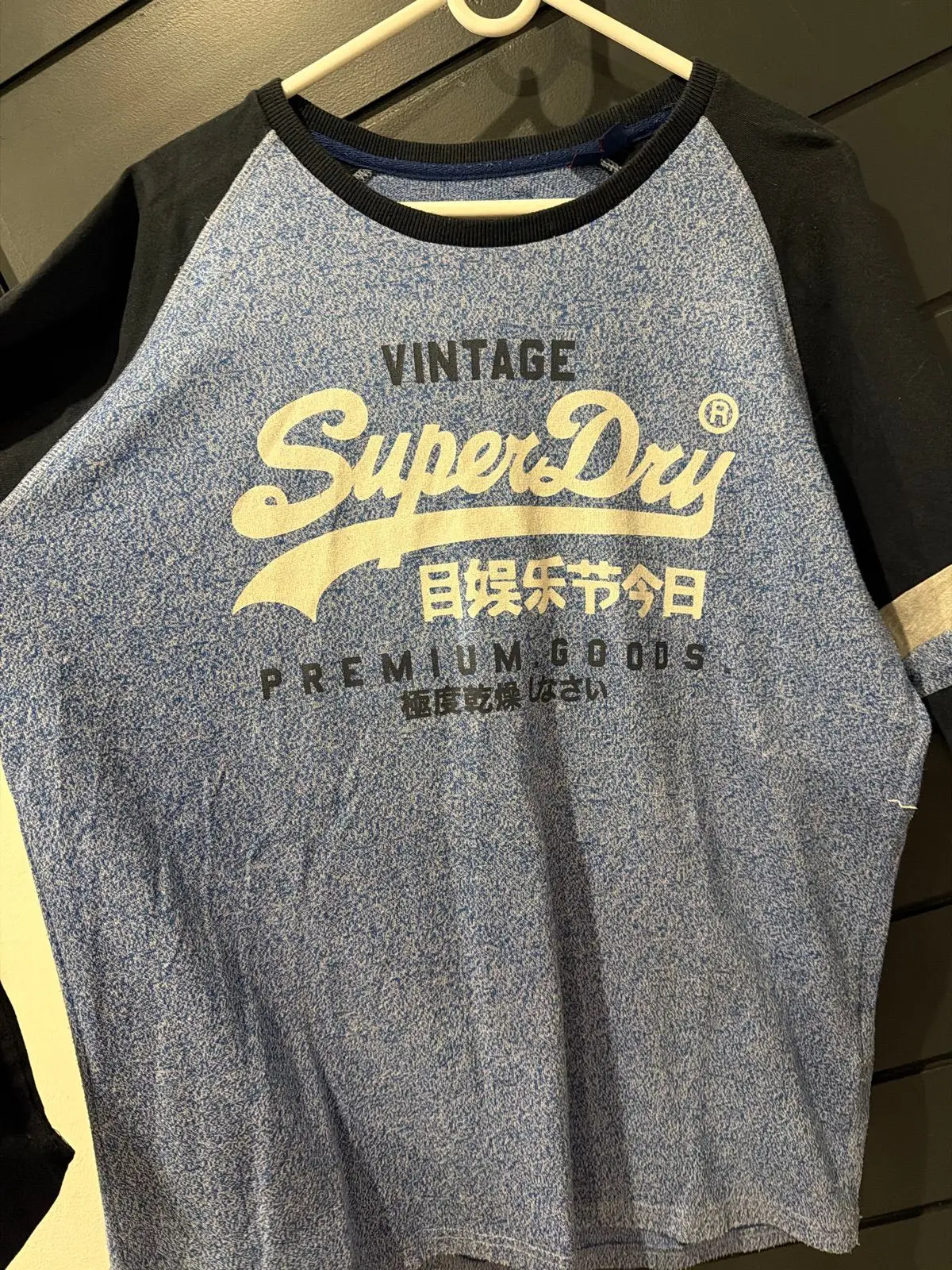 Superdry Long Sleeve Top Blue 3XL