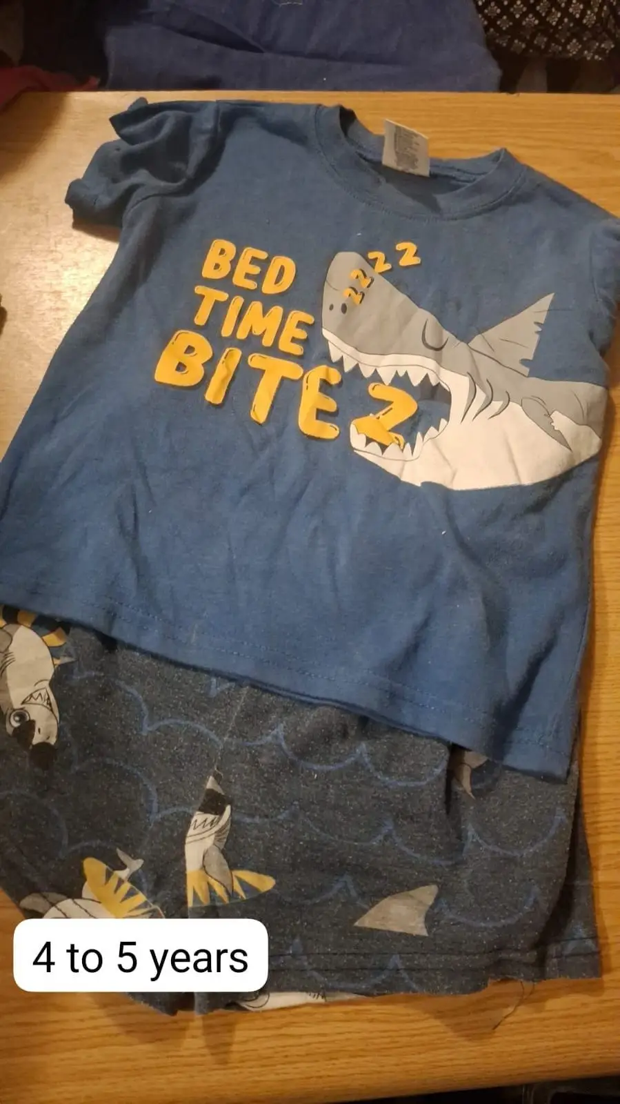 Boys 2-Piece Shark Pyjama Set