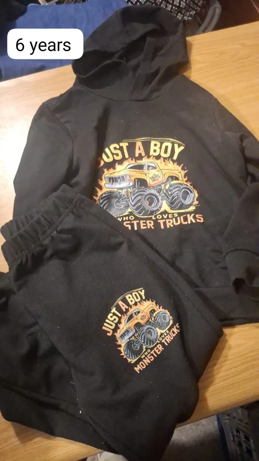 Monster Truck Hoodie and Pants Set