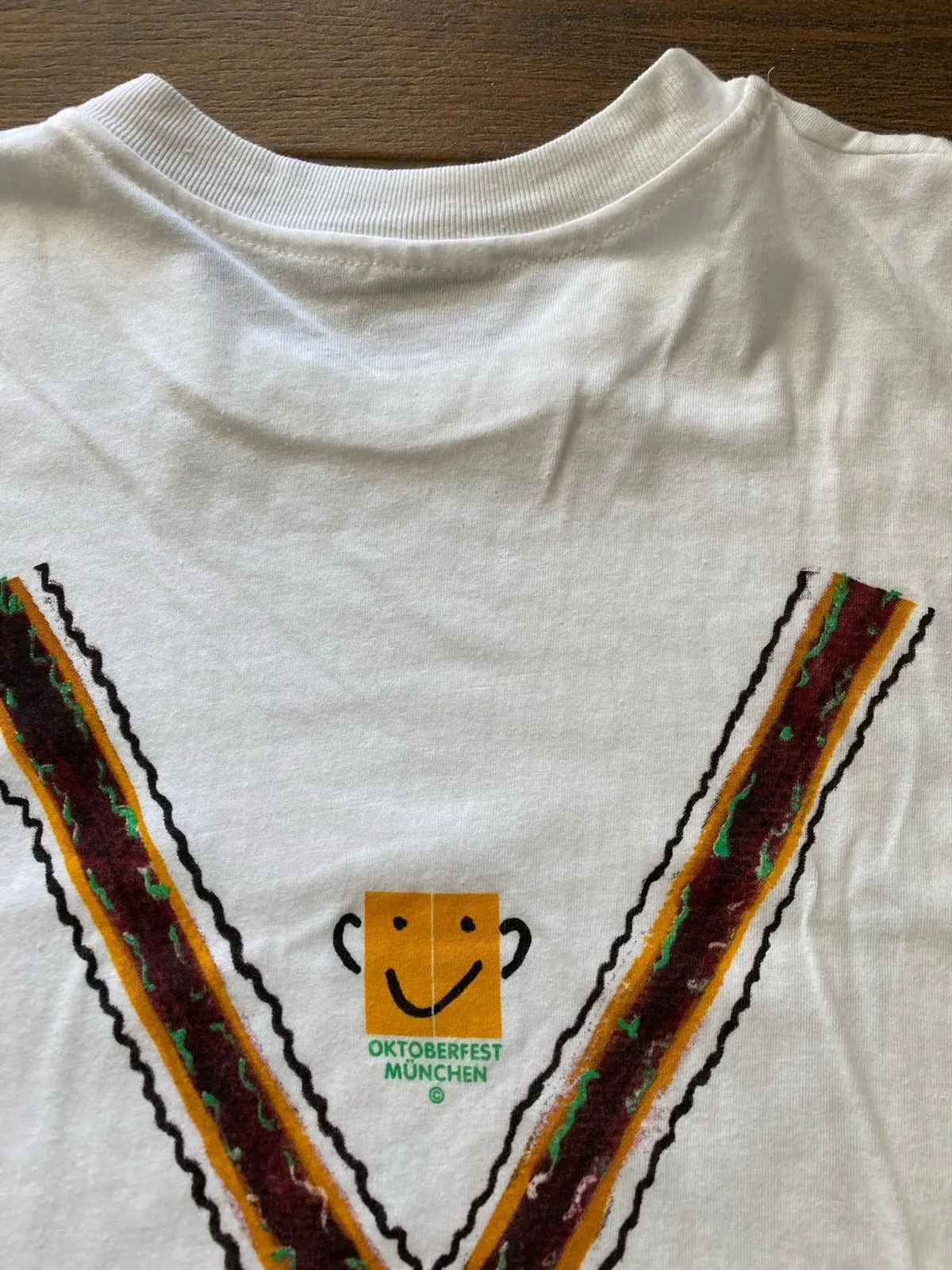 Hanes Oktoberfest Lederhosen Graphic White T-Shirt